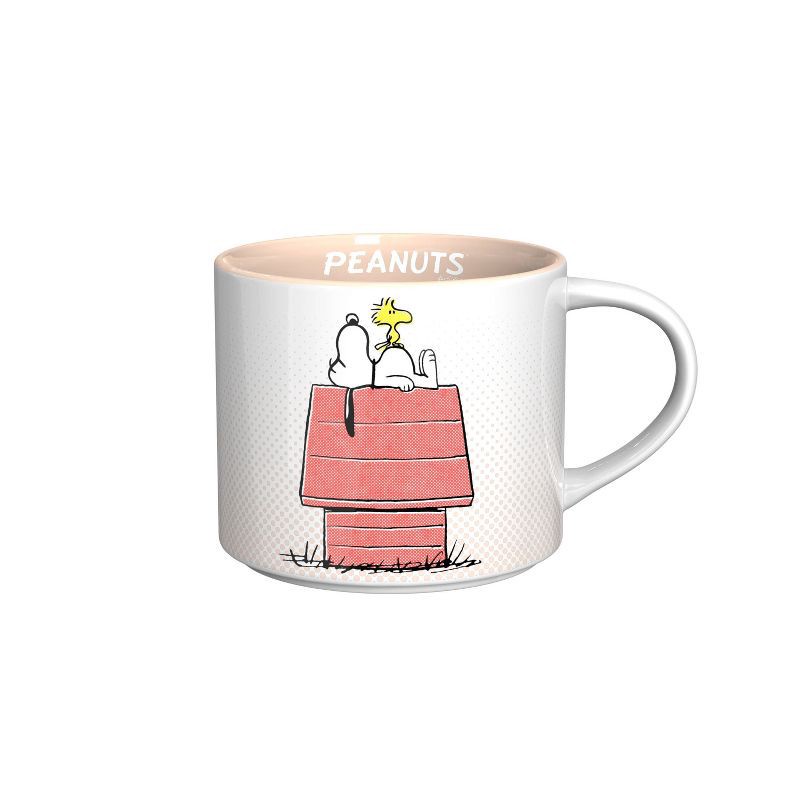 slide 1 of 5, Zak Designs 15oz Peanuts Ceramic Modern Mug, 15 oz