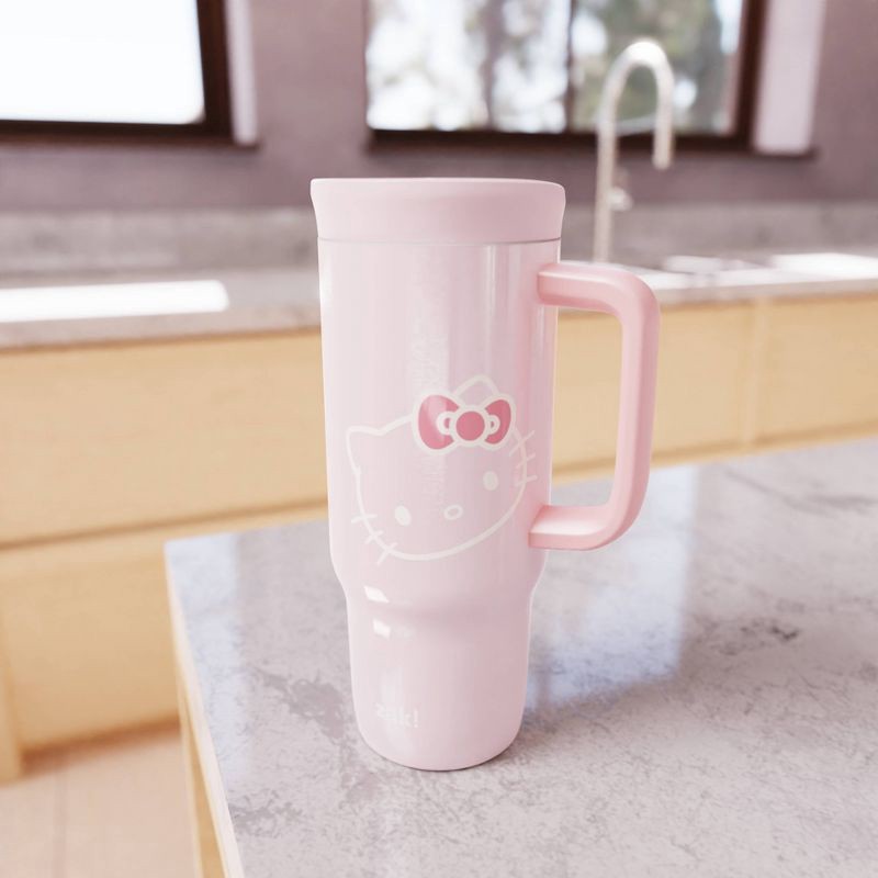 slide 5 of 6, Zak Designs 24oz Hello Kitty Stainless Steel Sutton Tumbler with Slide Lid Pink, 24 oz