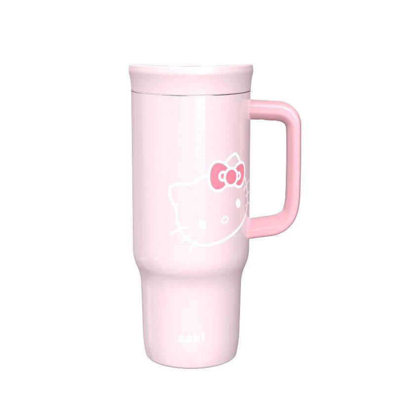 slide 1 of 6, Zak Designs 24oz Hello Kitty Stainless Steel Sutton Tumbler with Slide Lid Pink, 24 oz
