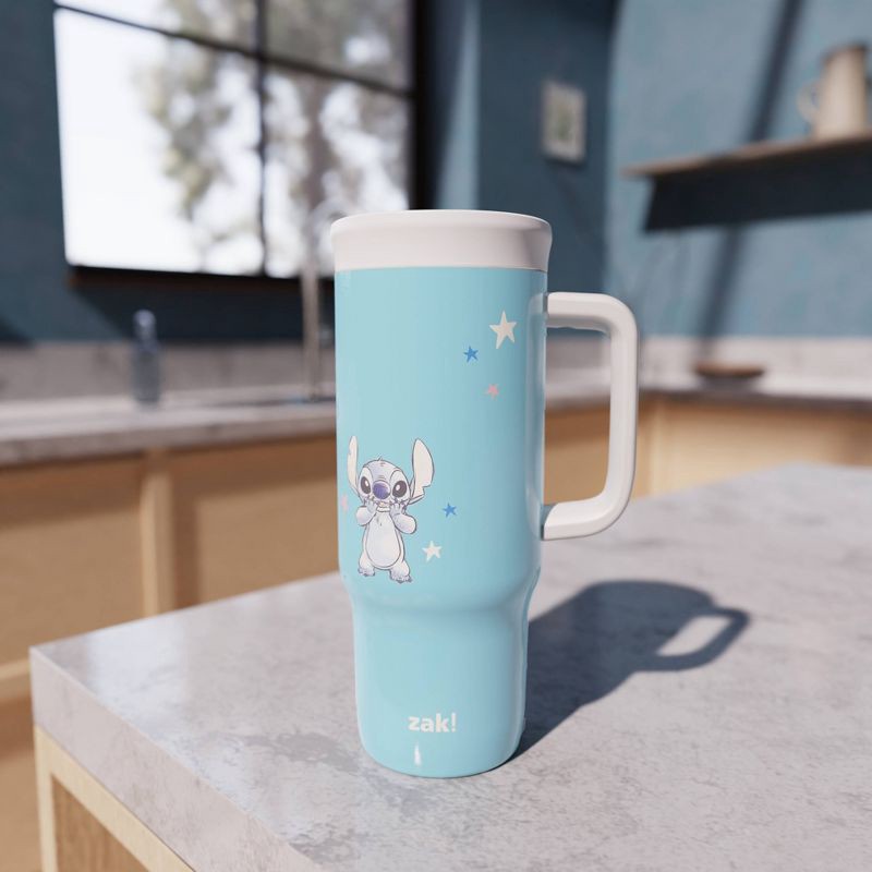slide 5 of 6, Zak Designs 24oz Stitch Stainless Steel Vacuum Sutton Tumbler with Slide Lid Blue, 24 oz