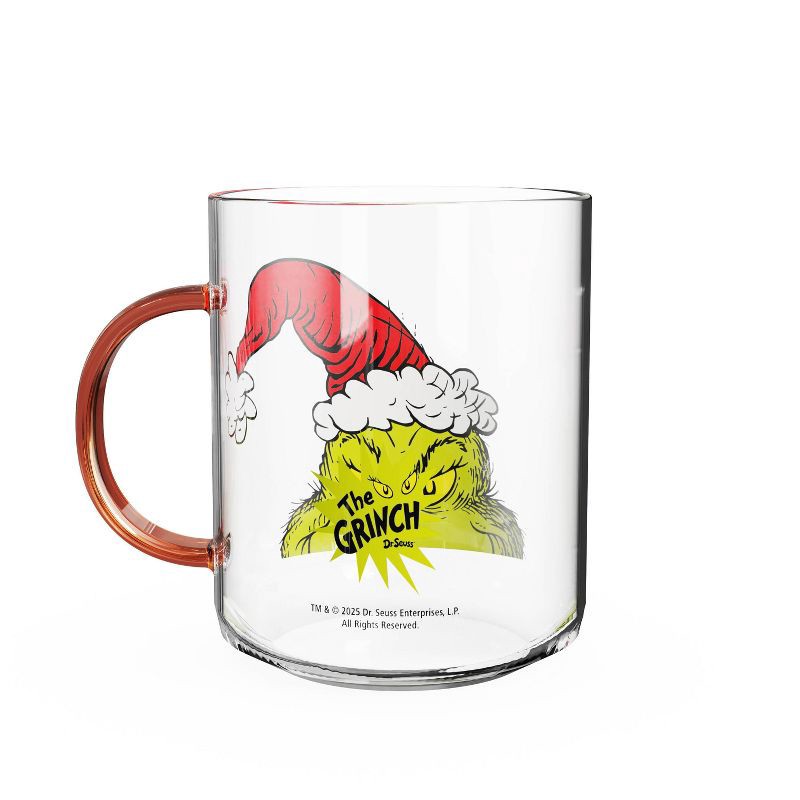slide 2 of 5, Zak Designs 14.5oz Grinch Kaya Glass Mug Clear, 14.5 oz