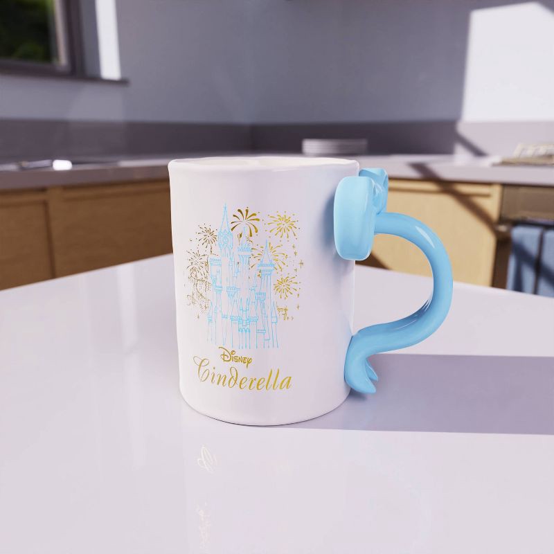 slide 4 of 5, Zak Designs 18oz Cinderella Bow Sculpted Handle Mug, 18 oz