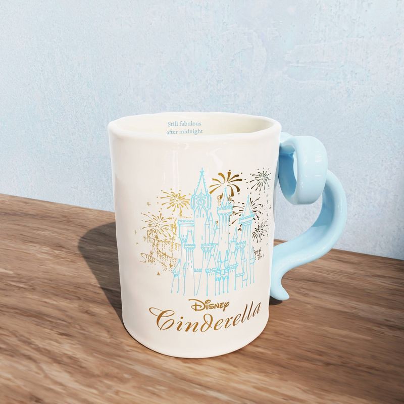 slide 5 of 5, Zak Designs 18oz Cinderella Bow Sculpted Handle Mug, 18 oz