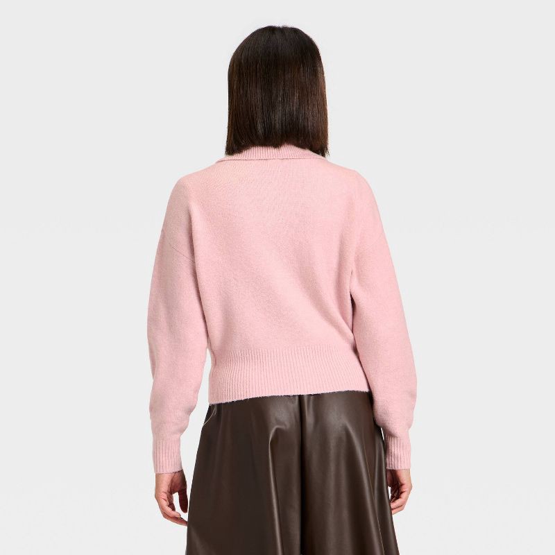 Women's Long Sleeve Heart Button Cardigan Sweater - A New Day™ Light ...