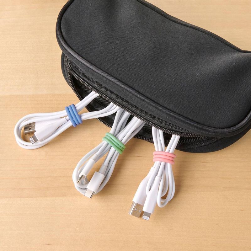 slide 2 of 5, Wrap-It Super-Stretch Silicone Bands 16pk Macaron, 16 ct