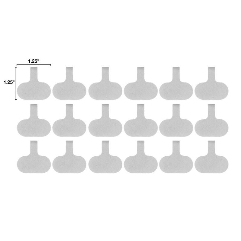 slide 4 of 6, Wrap-It 16pk Cable Labels Regular Pebble Gray, 16 ct