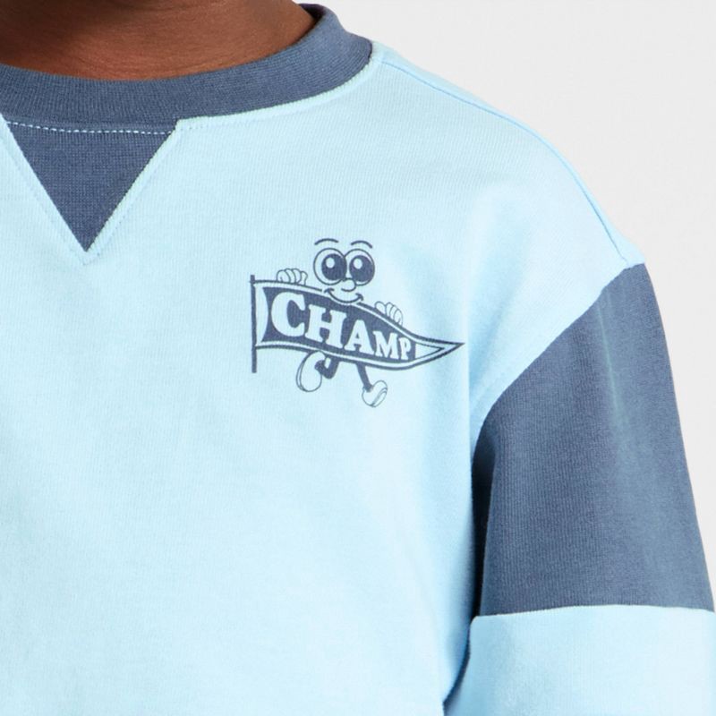 slide 2 of 4, Toddler Boys' Long Sleeve Textured Knit T-Shirt - Cat & Jack™ Aqua Blue 2T, 1 ct