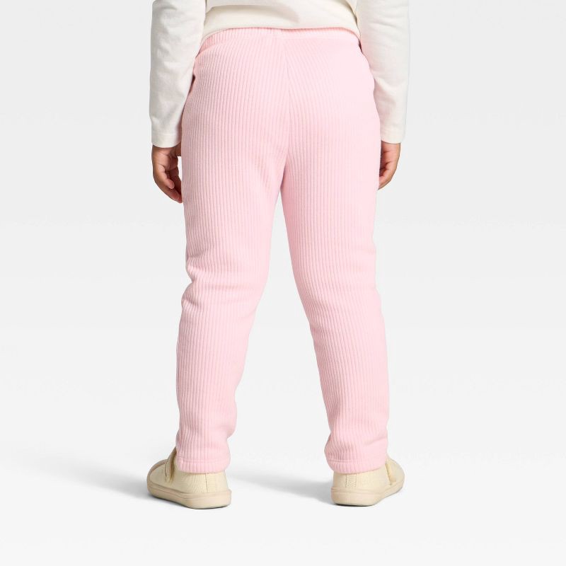 slide 2 of 3, Toddler Girls' Ribbed Leggings - Cat & Jack™ Pink 2T, 1 ct