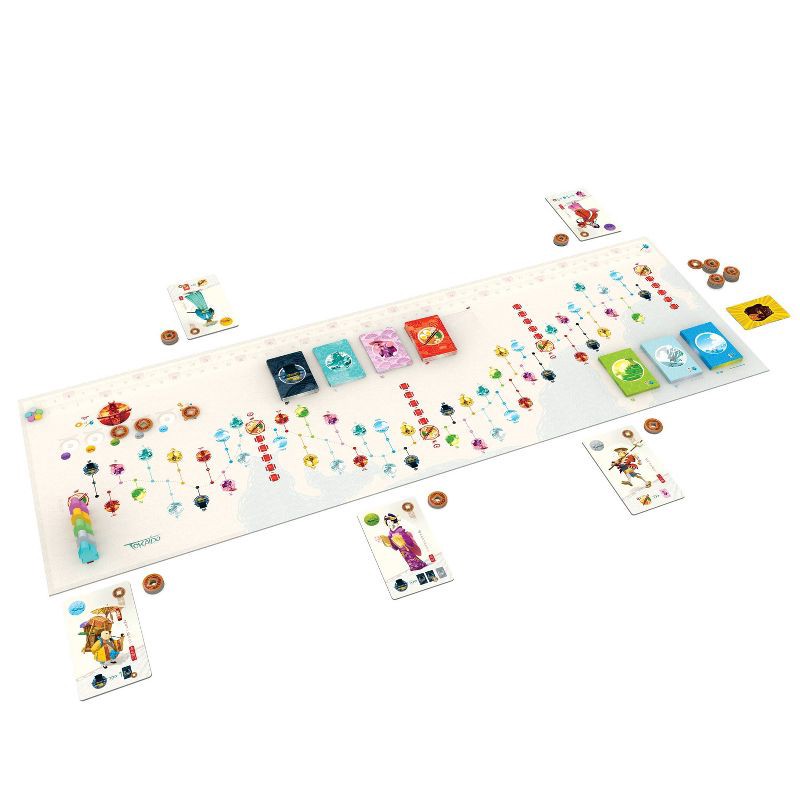 slide 3 of 4, Stonemaier Games Tokaido Board Game: Strategy & War Game, 1-5 Players, Includes Cards, Coins, & Game Board, 45-60 Min, 1 ct