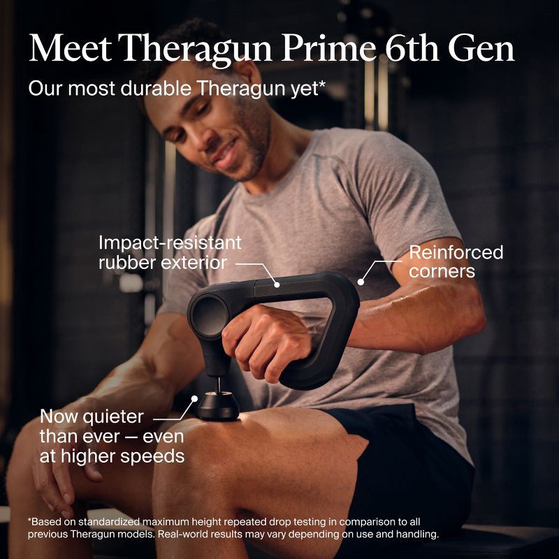 slide 2 of 13, Therabody Theragun Prime (6th Generation) Massage Gun - Deep Powerful Massage in a Rugged, Durable Design, 1 ct