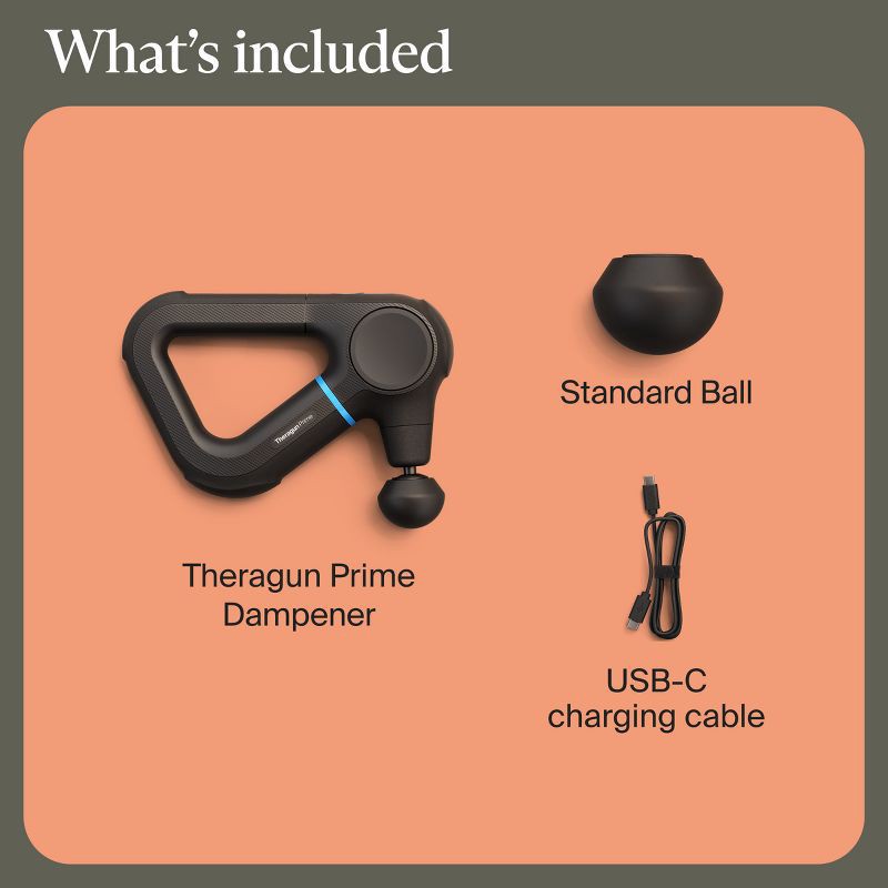 slide 12 of 13, Therabody Theragun Prime (6th Generation) Massage Gun - Deep Powerful Massage in a Rugged, Durable Design, 1 ct