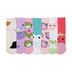 Girls' Squishmallows 7 Days Of Cozy Socks - S/M
