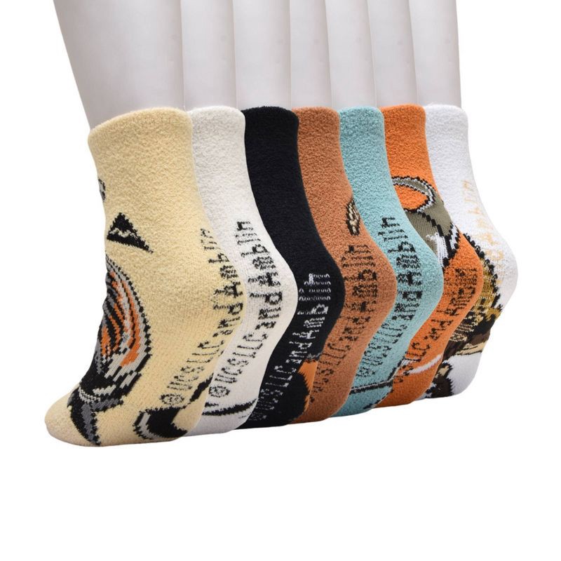 slide 4 of 4, Jurassic Park Boys' Jurassic 7 Days Of Cozy Socks - Ivory M/L, 1 ct