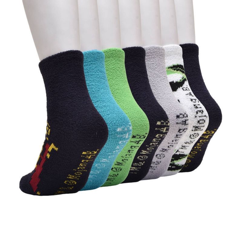 slide 4 of 4, Boys' Minecraft 7 Days Of Cozy Socks - M/L, 1 ct