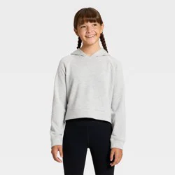 Girls' Modal Pullover Hoodie - All In Motion™ Heather Gray S