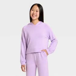 Girls' Modal Pullover Hoodie - All In Motion™ Lilac Purple M