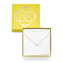 Kendra Scott Jensen Birthstone Pendant Necklace - Ivory Mother of Pearl
