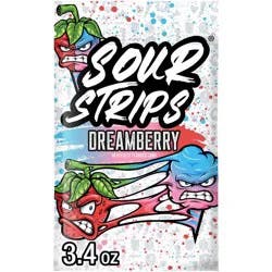 Sour Strips Dream Berry Candies - 3.4oz