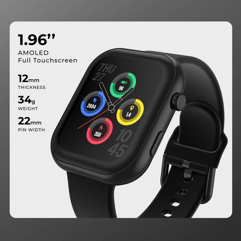 slide 2 of 10, ITouch Air 5 Pro Smartwatch - Black, 1 ct