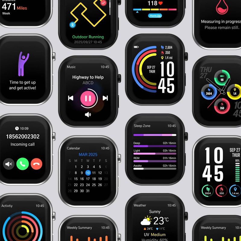 slide 10 of 10, ITouch Air 5 Pro Smartwatch - Black, 1 ct