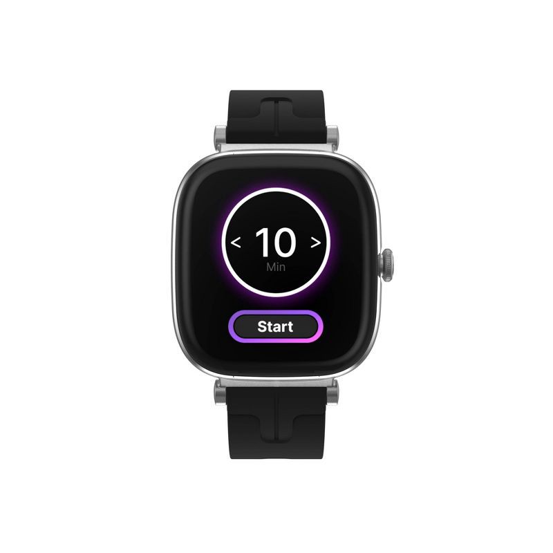 slide 18 of 23, iTouch Belle Silver Case with Silver Metal and Silicon Band Smartwatch Set, 1 ct