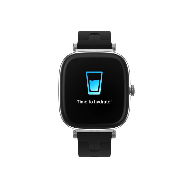 slide 19 of 23, iTouch Belle Silver Case with Silver Metal and Silicon Band Smartwatch Set, 1 ct