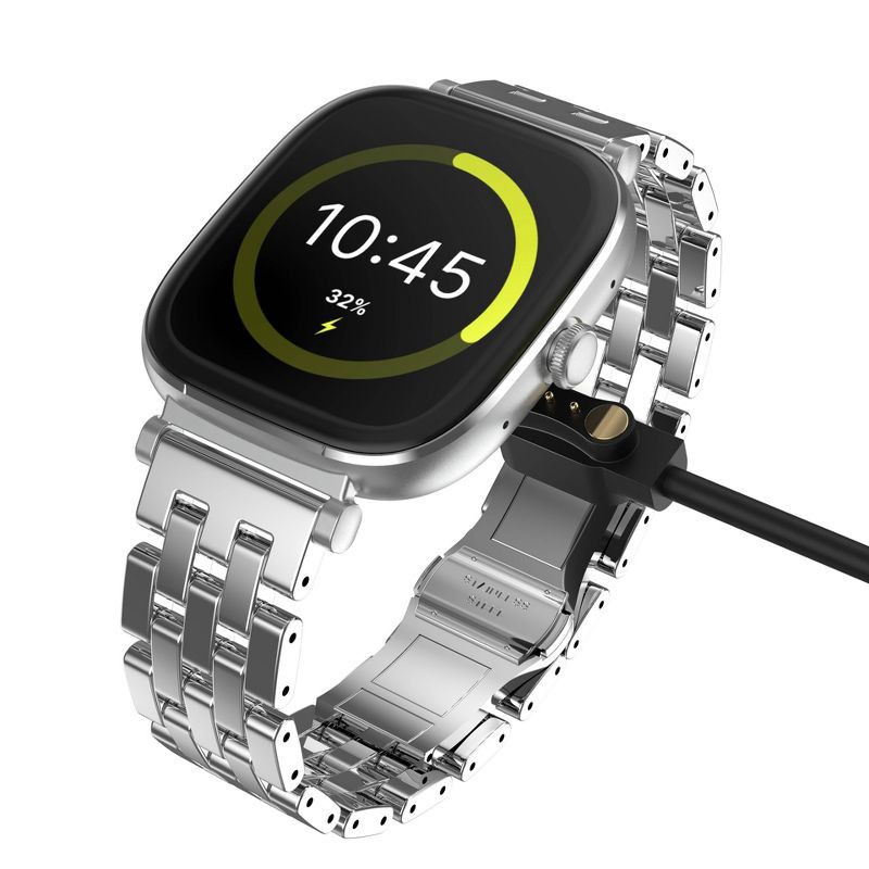 slide 23 of 23, iTouch Belle Silver Case with Silver Metal and Silicon Band Smartwatch Set, 1 ct