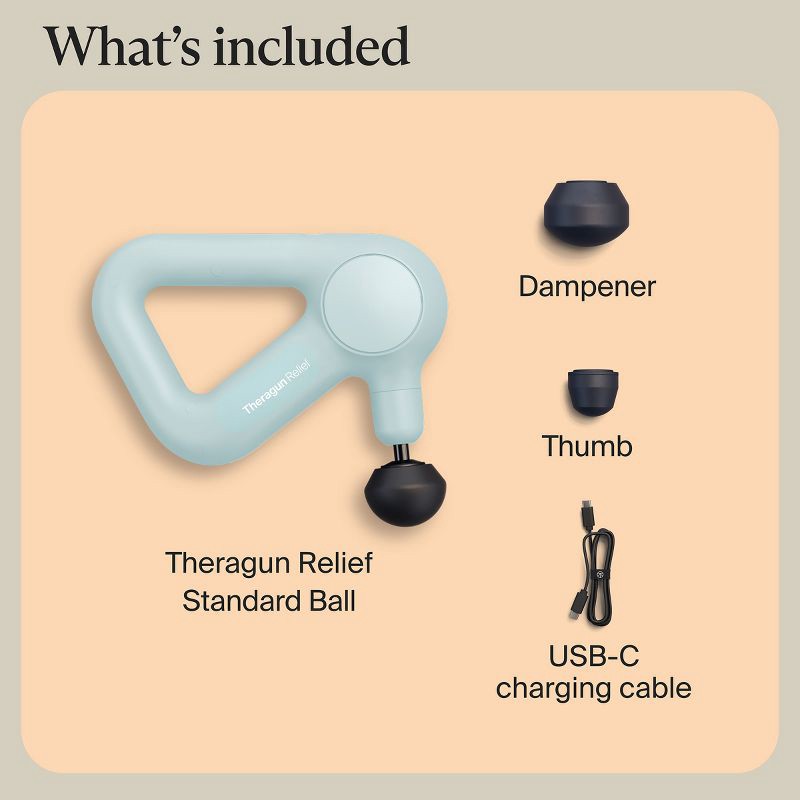 slide 8 of 9, Therabody Theragun Relief Massage Gun - Seafoam, 1 ct