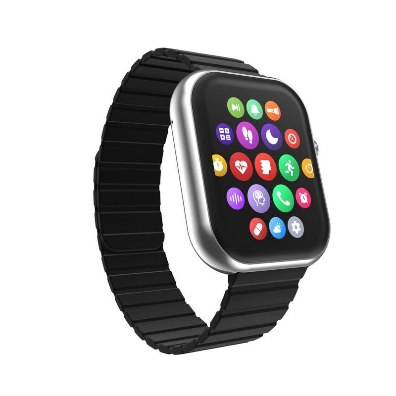 slide 2 of 12, iTouch Air 5 Silver Case with 1 magnetic and 1 nylon strap Smartwatch Set, 1 ct