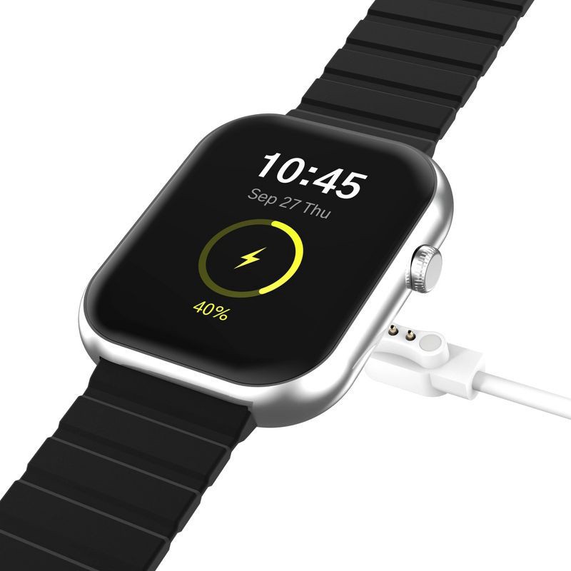 slide 12 of 12, iTouch Air 5 Silver Case with 1 magnetic and 1 nylon strap Smartwatch Set, 1 ct