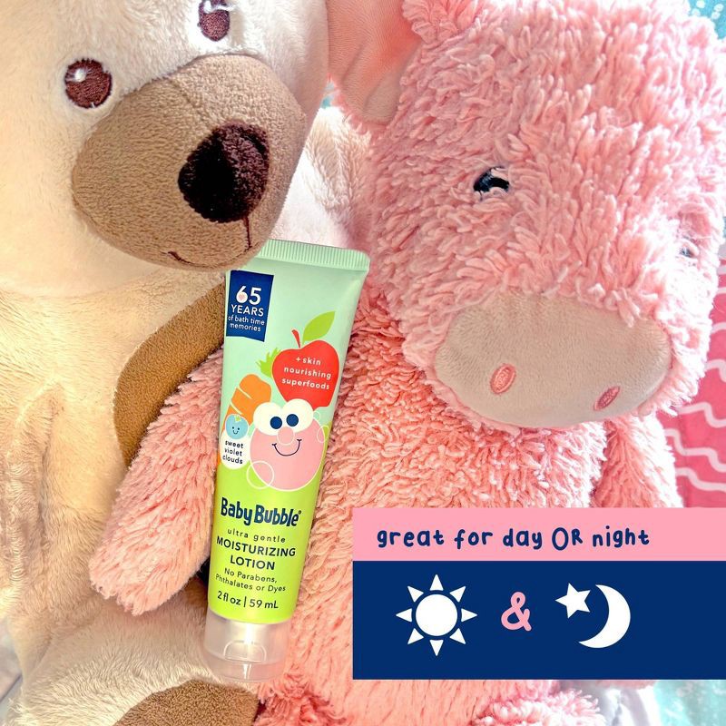 slide 7 of 10, Mr. Bubble Baby Bubble Ultra Gentle Moisturizing Baby Lotion - Sweet Violet Clouds Scent - 2oz, 2 oz
