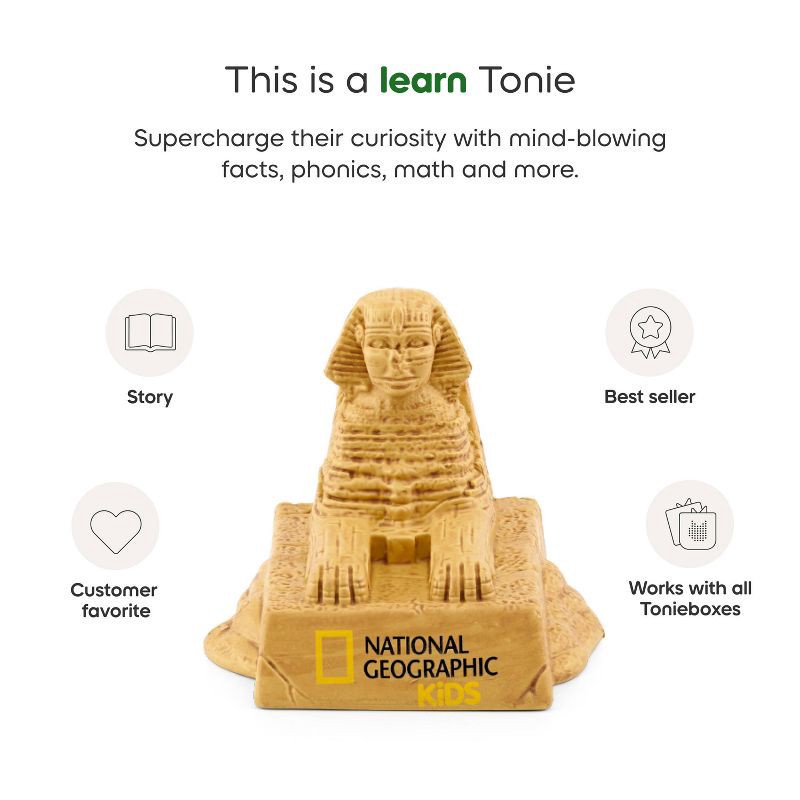 slide 4 of 6, tonies National Geographic Kids: Egypt Tonie Figurine, Creative Thinking Learning Tool, 1 ct