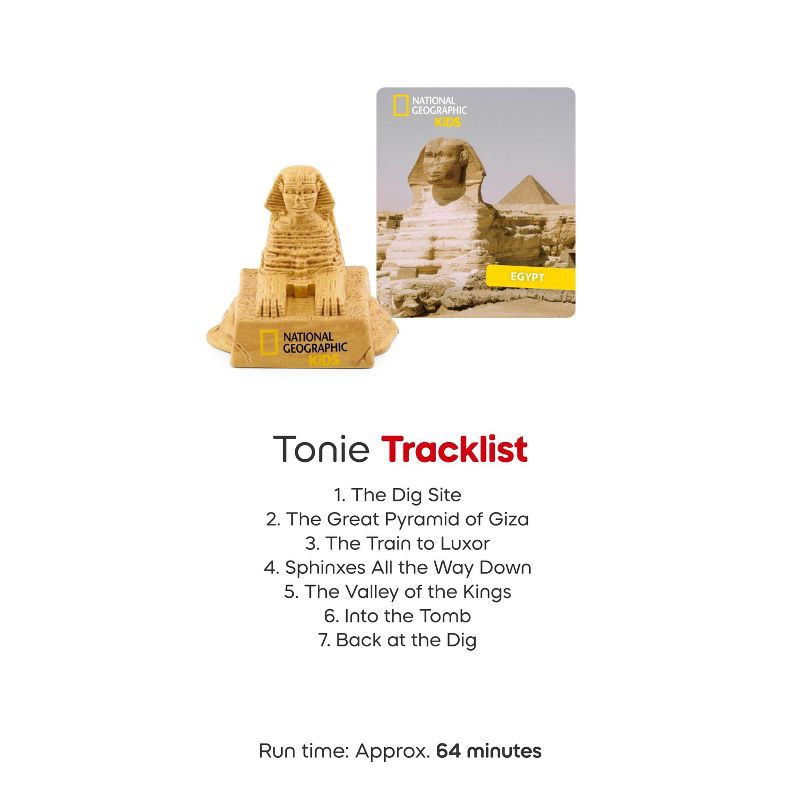 slide 5 of 6, tonies National Geographic Kids: Egypt Tonie Figurine, Creative Thinking Learning Tool, 1 ct