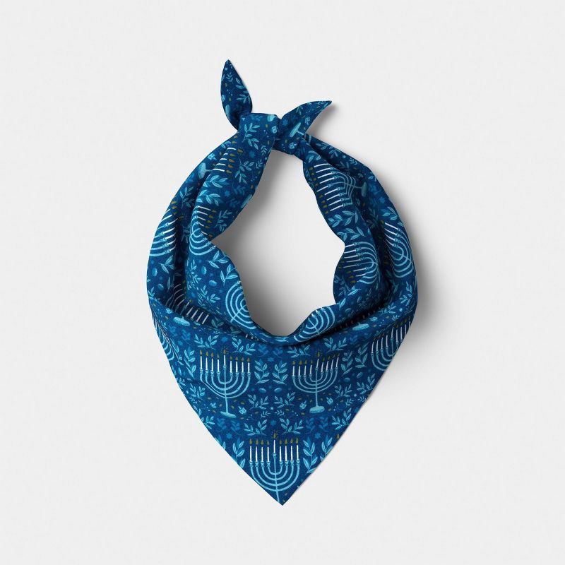 slide 3 of 3, Hanukkah Brushed Fleece Dog Bandana - Wondershop™ One Size Fits Most, 1 ct