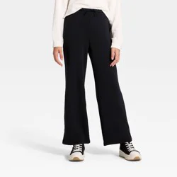 Girls' Modal Wide Leg Pants - All In Motion™ Black S