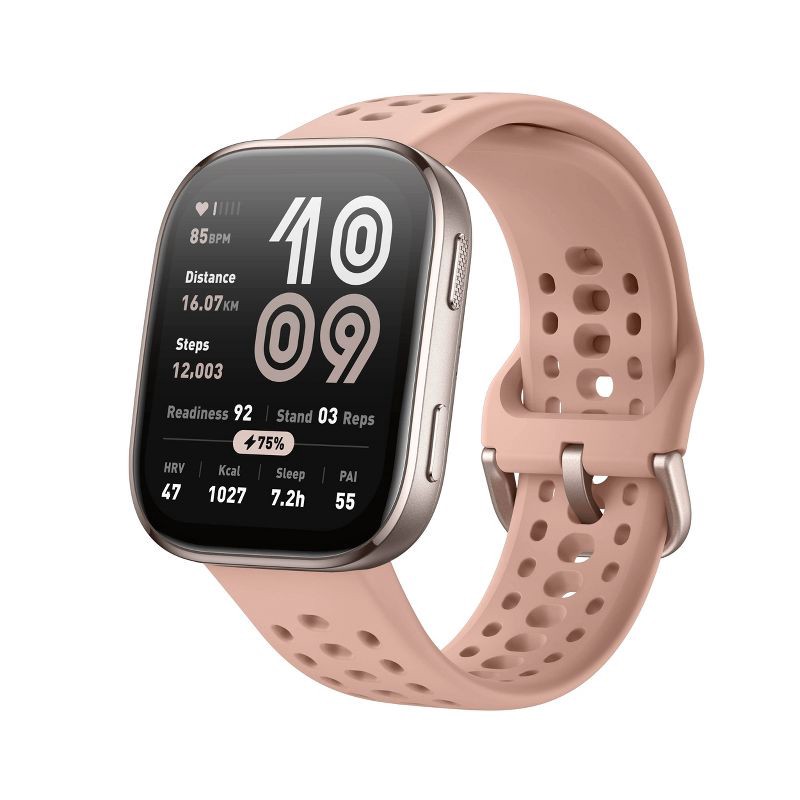 slide 3 of 14, Amazfit Bip 6 Smartwatch - Blush, 1 ct