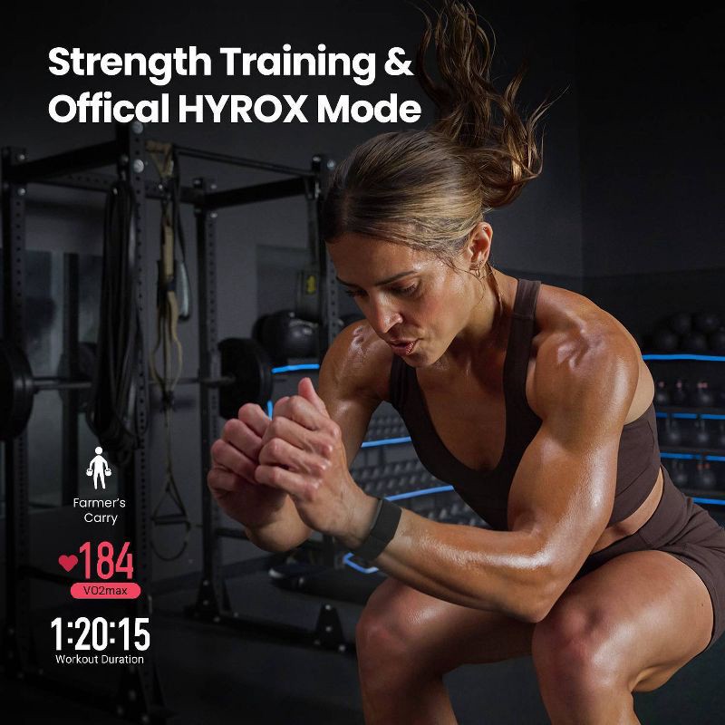 slide 12 of 14, Amazfit Helio Strap Fitness Tracker Wristband, 24/7 Activity and Sleep Tracker with Heart Rate, 10 Days Battery, 27 Sports Modes - Black, 1 ct