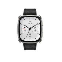 Amazfit Active 2 Square Smartwatch - Black Leather