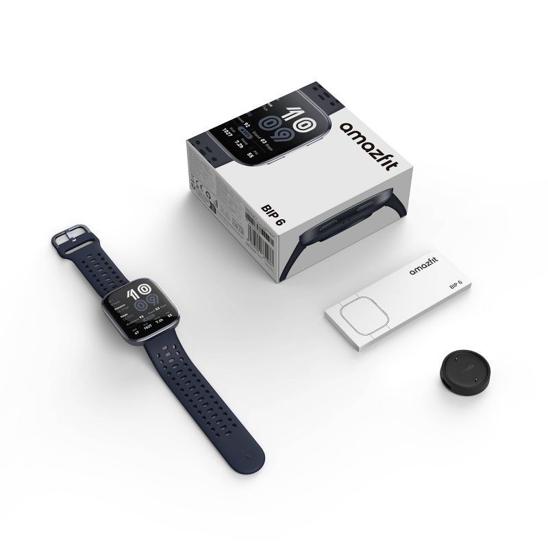 slide 7 of 18, Amazfit Bip 6 Smartwatch - Black, 1 ct