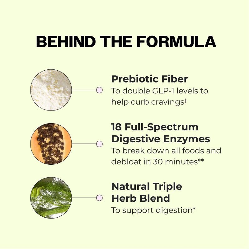 slide 5 of 7, HUM Nutrition Flatter Me Fiber GLP-1 Booster Dietary Supplements - 4oz, 4 oz