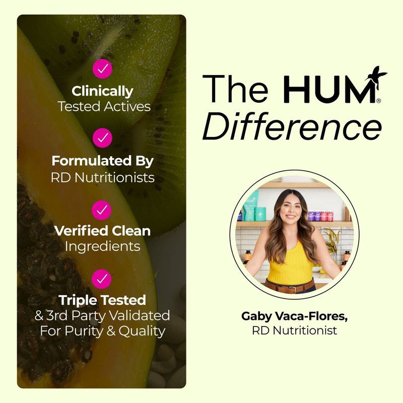 slide 7 of 7, HUM Nutrition Flatter Me Fiber GLP-1 Booster Dietary Supplements - 4oz, 4 oz