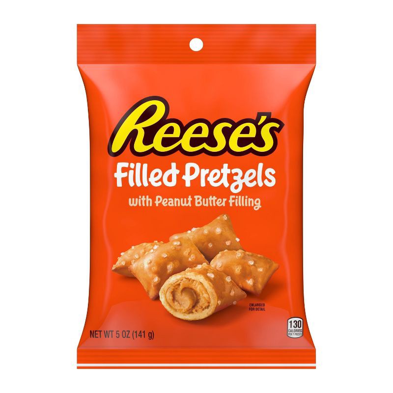 slide 1 of 6, Reese's Filled Pretzels with Peanut Butter Filling - 5oz, 5 oz
