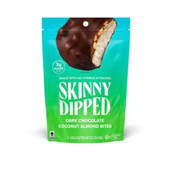 SkinnyDipped Dark Chocolate Coconut Almond Bites - 3.17oz