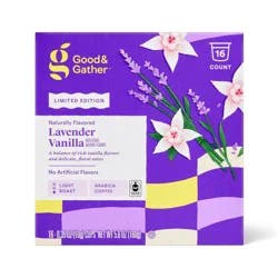 Lavender Vanilla Flavored Light Roast Coffee Pods - 16ct - Good & Gather™