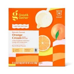 Orange Cream Flavored Light Roast Coffee Pods - 16ct - Good & Gather™
