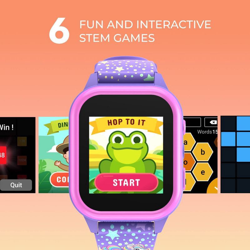 slide 7 of 15, PlayZoom 4 Smartwatch with Camera - Purple Unicorn, 1 ct