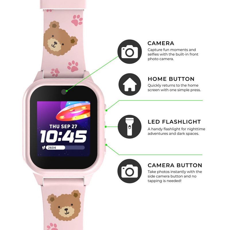 slide 4 of 14, PlayZoom 4 Smartwatch with Camera - Teddy Bear, 1 ct