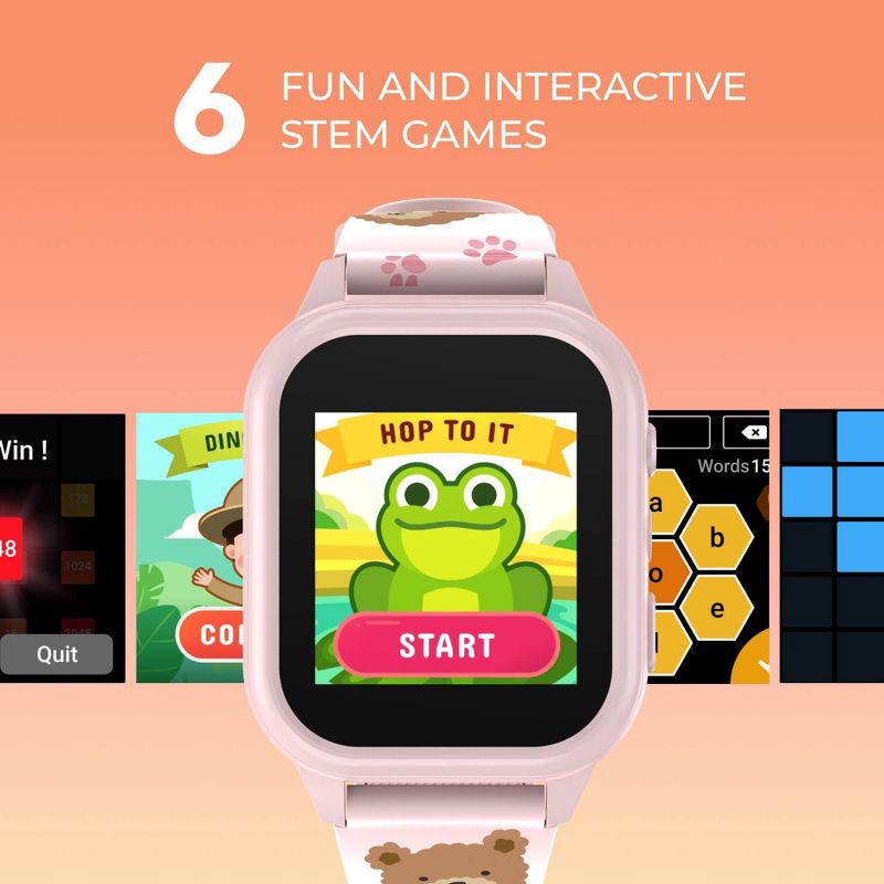 slide 7 of 14, PlayZoom 4 Smartwatch with Camera - Teddy Bear, 1 ct