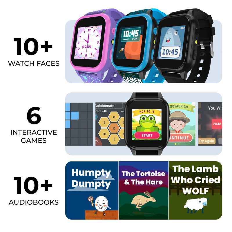 slide 10 of 14, PlayZoom 4 Smartwatch with Camera - Navy Blue, 1 ct