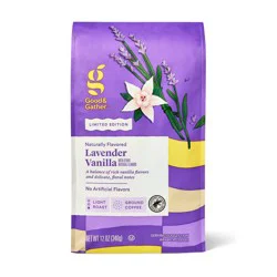Lavender Vanilla Flavored Light Roast Ground Coffee - 12oz - Good & Gather™